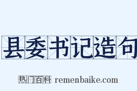 县委书记造句是什么意思的图片